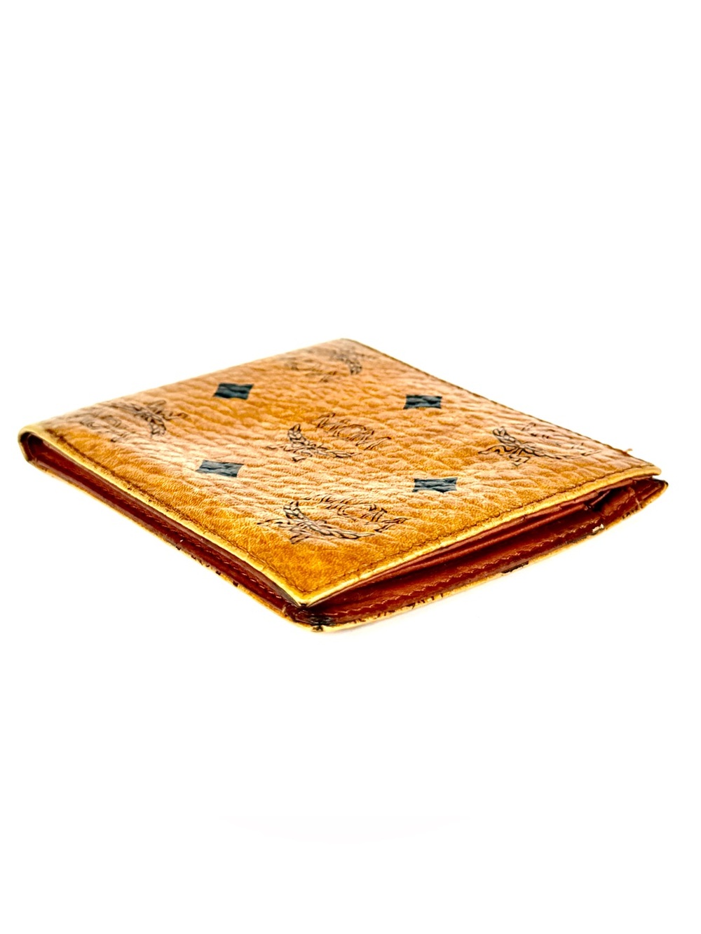 MCM Visetos Cognac Bifold Wallet | Men’s Leather Wallet | Vintage - Picture 4 of 13